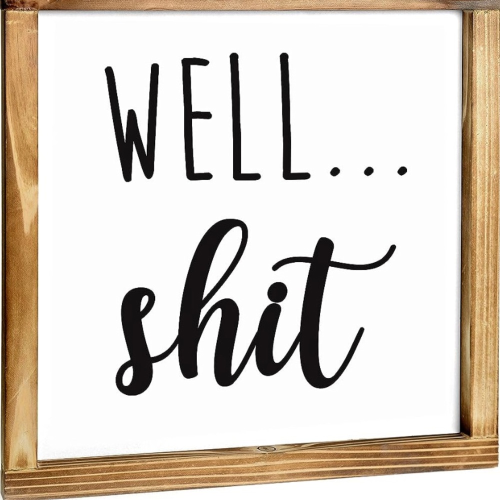 Well…Shit Medium Sign - Picture 2 of 4